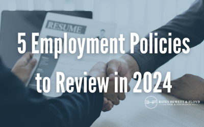 5 Employment Policies to Review in 2024